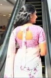 MG 612 Linen With Gold Jari Border Printed Saree Wholesalers In Surat